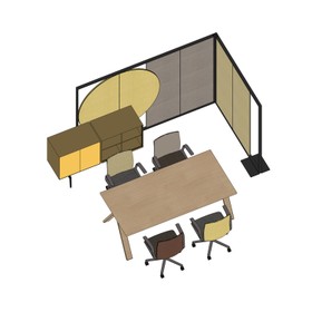 Arper_80050_Space and Function__Meeting collaboration_06_Isometric