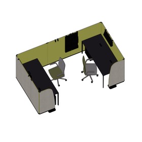 Arper_80077_Space and Function_Individual workspace_06_Isometric