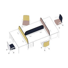 Arper_80076_Space and Function_Individual workspace_05_Isometric