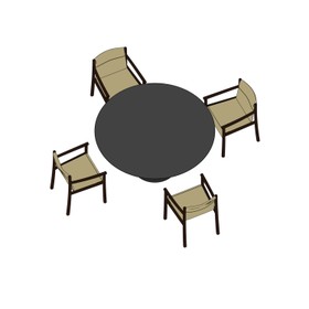 Arper_80014_Space and Function_Restaurant_06_Isometric