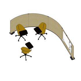 Arper_80083_Space and Function_Training area_03_Isometric