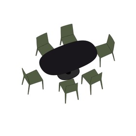 Arper_80015_Space and Function_Restaurant_07_Isometric