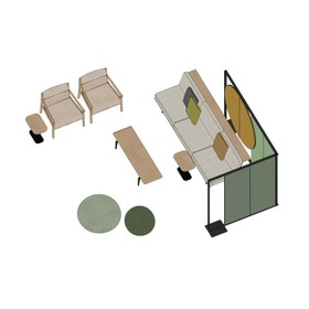 Arper_80023_Space and Function_Lounge area_06_Isometric