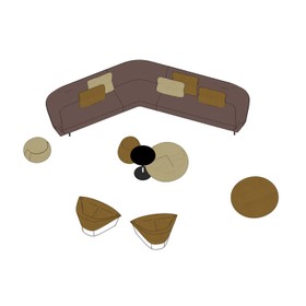 Arper_80025_Space and Function_Lounge area_08_Isometric