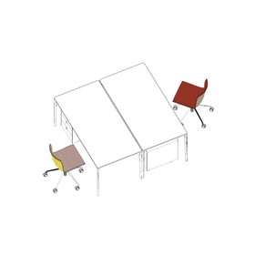 Arper_80072_Space and Function_Individual workspace_01_Isometric