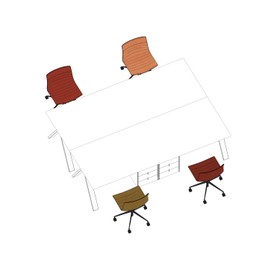 Arper_80075_Space and Function_Individual workspace_04_Isometric